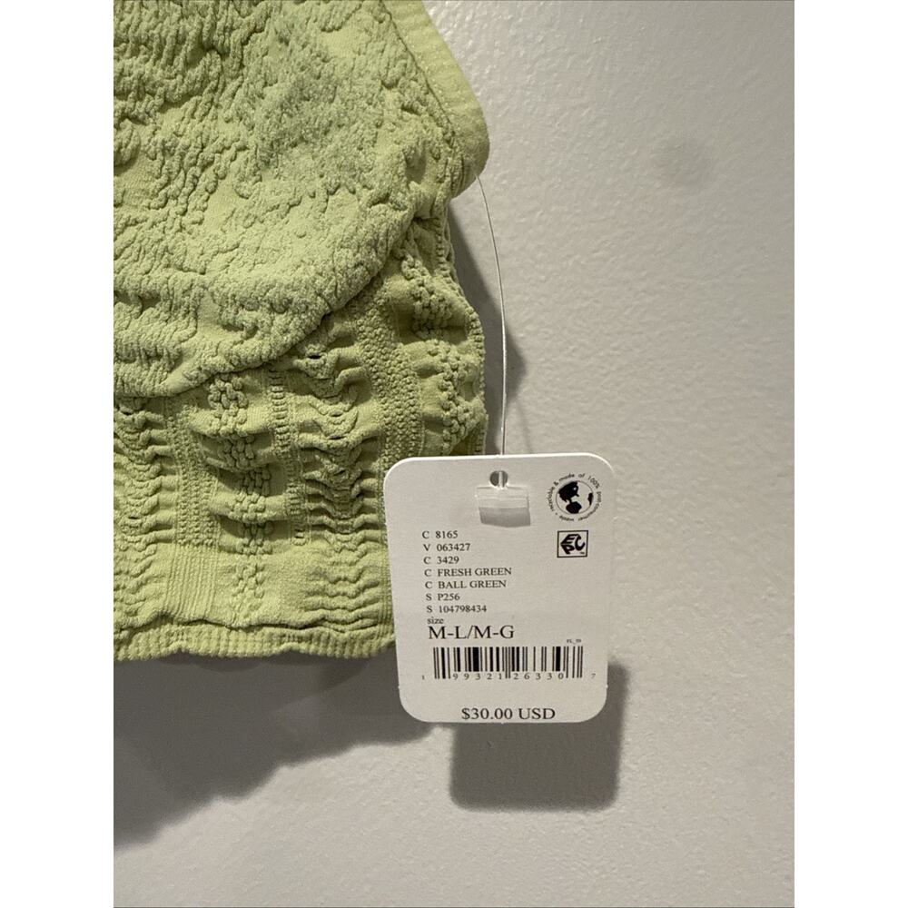 NWT Intimately Free People Green Heirloom Seamless Bralette Size M/L Boho Indie - Picture 4 of 10